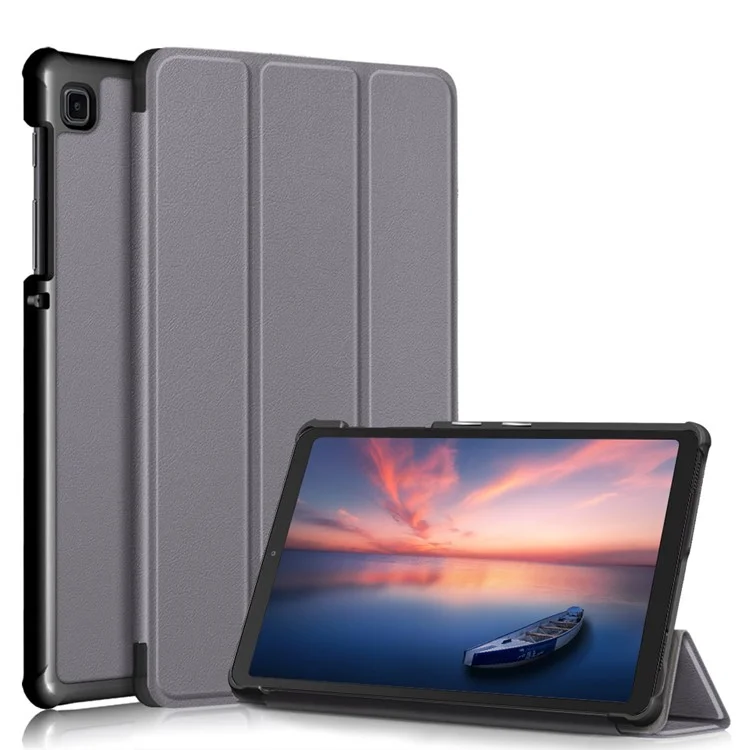Tri-fold Leather Stand Case for Samsung Galaxy Tab A7 Lite T220/T225 8.7-Inch - Black-Cellmalls
