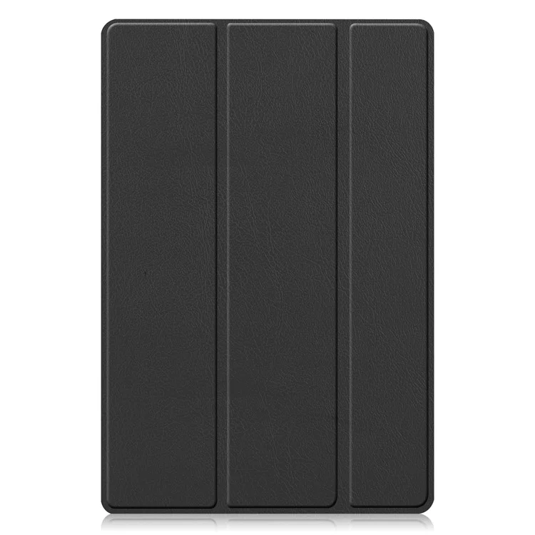 For Samsung Galaxy Tab A8 10.5 (2021) / A8 10.5 (2022) Trifold Stand PU Leather Hard PC Inner Shockproof Protective Tablet Cover - Black-Cellmalls
