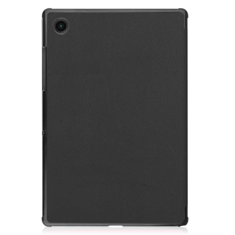 For Samsung Galaxy Tab A8 10.5 (2021) / A8 10.5 (2022) Trifold Stand PU Leather Hard PC Inner Shockproof Protective Tablet Cover - Black-Cellmalls