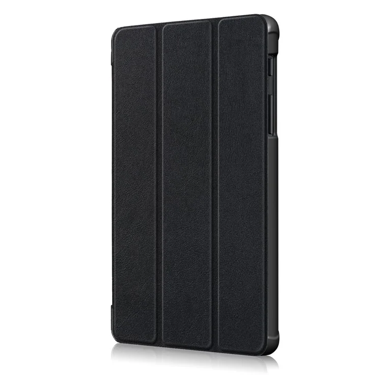 PU Leather Protection Cover Case with Tri-fold Stand for Samsung Galaxy Tab A 8.0 (2019) with S Pen P200 P205 - Black-Cellmalls