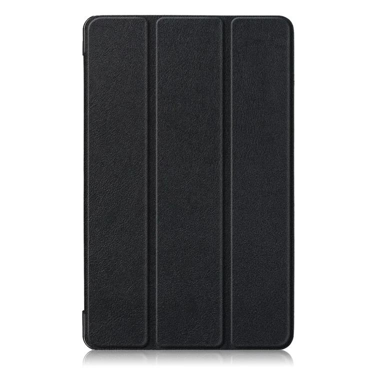 PU Leather Protection Cover Case with Tri-fold Stand for Samsung Galaxy Tab A 8.0 (2019) with S Pen P200 P205 - Black-Cellmalls