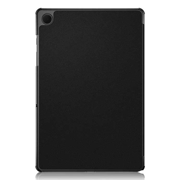 For Samsung Galaxy Tab  A9+ X210 / X216 / X218 PU Leather Smart Cover Tri-Fold Stand Tablet Case - Black-Cellmalls