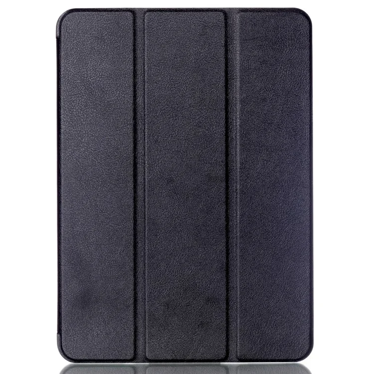 Textured Anti-scratch Tri-fold Stand Smart Leather Tablet Cover for Samsung Galaxy Tab S2 9.7 T810 T815 - Black-Cellmalls