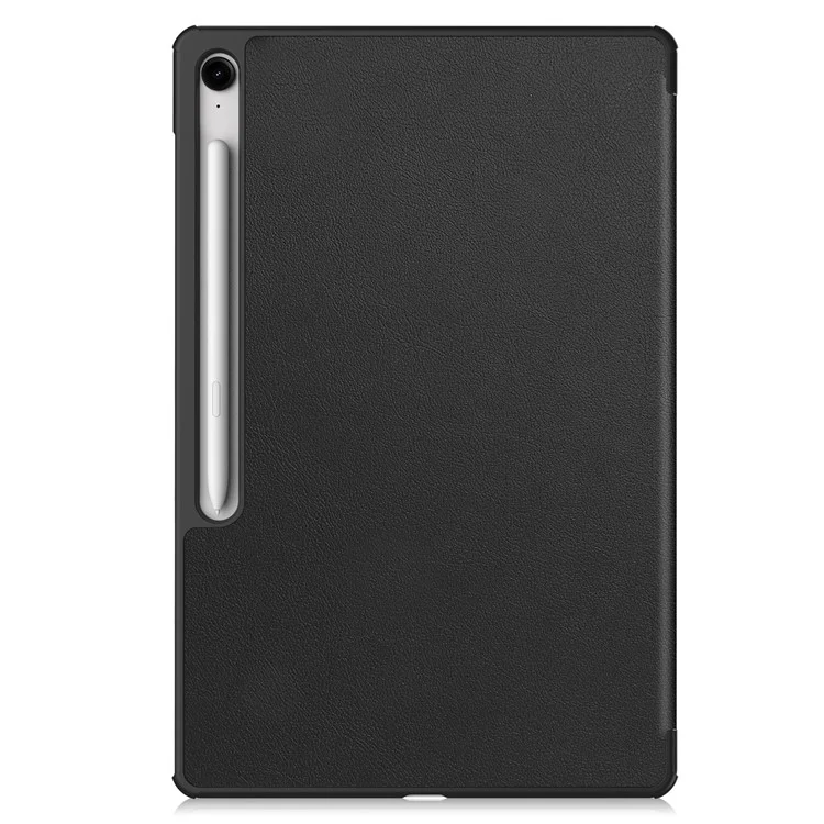 For Samsung Galaxy Tab S10 FE+ Case Anti-Drop Leather Stand Tablet Cover - Black-Cellmalls