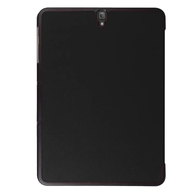 Tri-fold Flip Leather Stand Case for Samsung Galaxy Tab S3 9.7-inch T820 - Black-Cellmalls