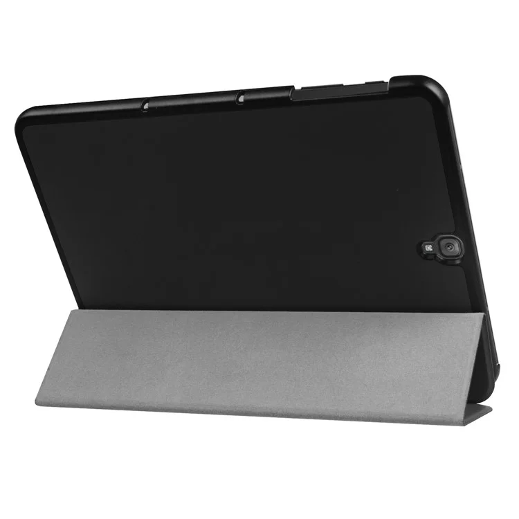 Tri-fold Flip Leather Stand Case for Samsung Galaxy Tab S3 9.7-inch T820 - Black-Cellmalls