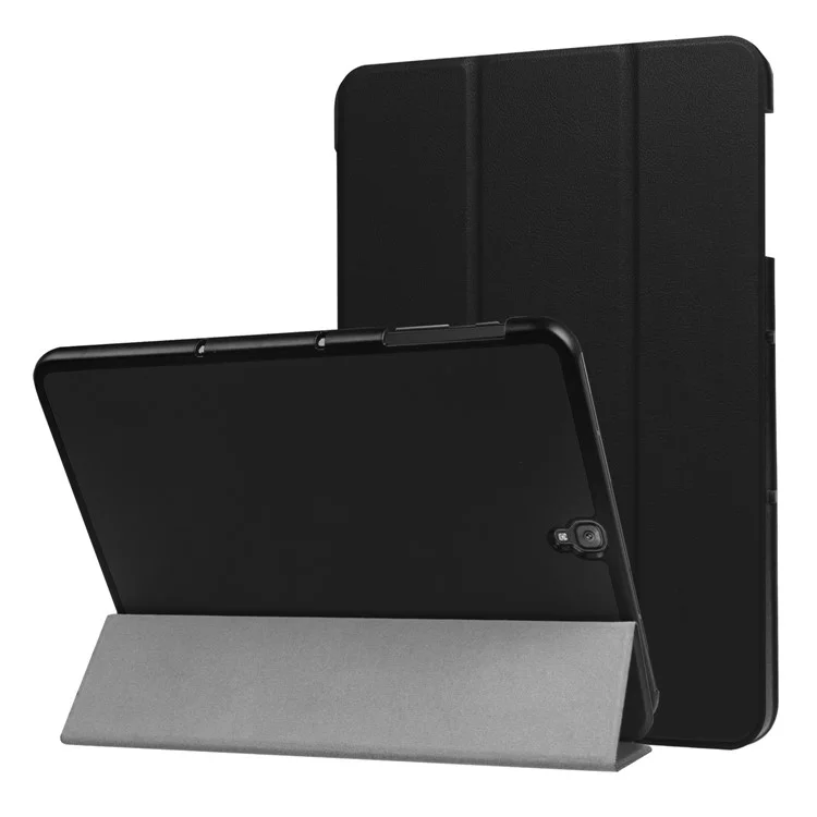 Tri-fold Flip Leather Stand Case for Samsung Galaxy Tab S3 9.7-inch T820 - Black-Cellmalls
