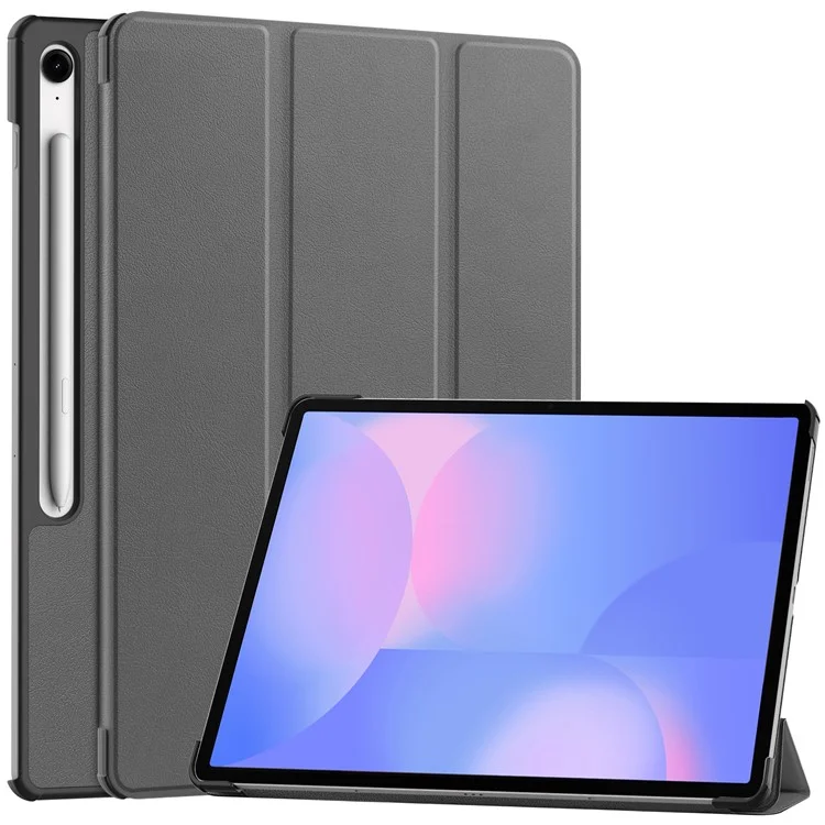 For Samsung Galaxy Tab S10 FE+ Case Anti-Drop Leather Stand Tablet Cover - Black-Cellmalls