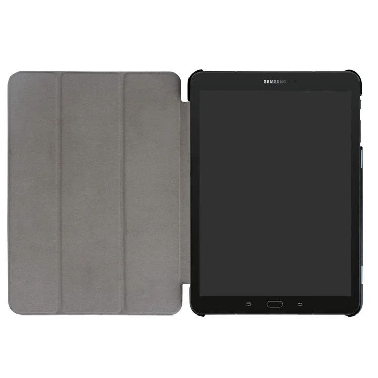 Tri-fold Flip Leather Stand Case for Samsung Galaxy Tab S3 9.7-inch T820 - Black-Cellmalls