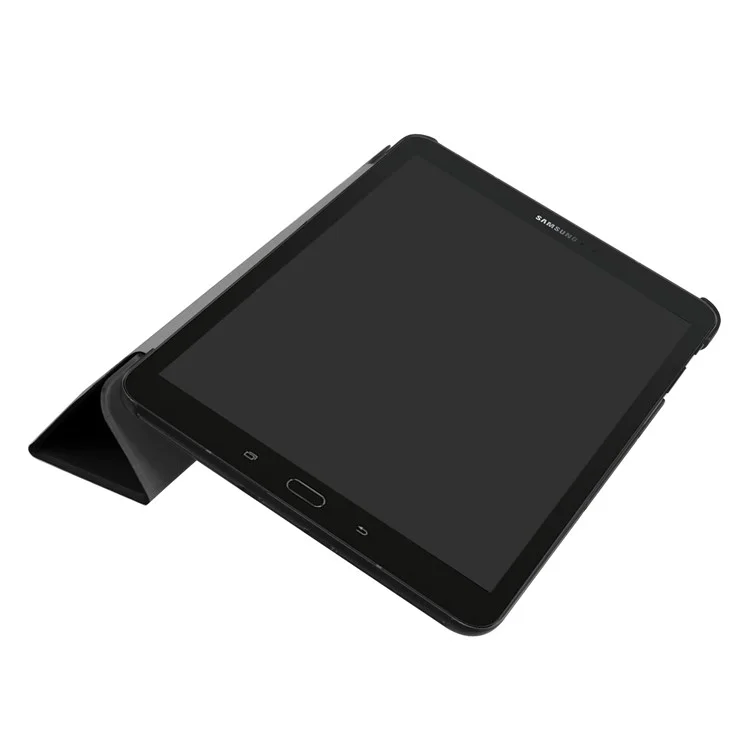 Tri-fold Flip Leather Stand Case for Samsung Galaxy Tab S3 9.7-inch T820 - Black-Cellmalls
