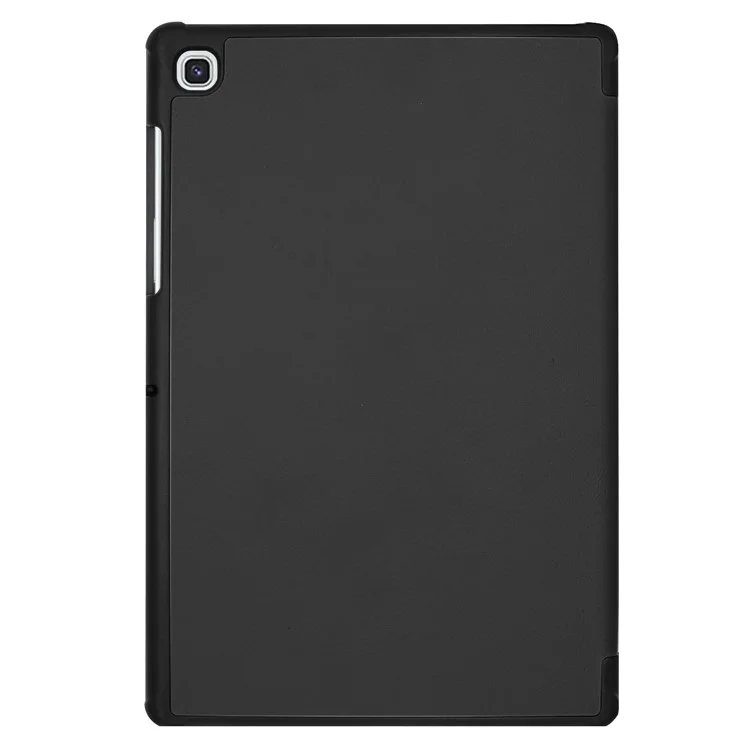 Slim Lightweight Stable Tri-fold Stand Stand PU Leather Protective Full Body Cover for Samsung Galaxy Tab S5e SM-T720 Protective Tablet Cover - Black-Cellmalls