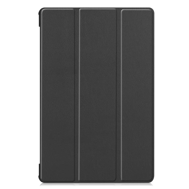 Stable Tri-fold Stand Stand Leather Case Smart Tablet Cover Shell for Samsung Galaxy Tab S6 T860 (Wi-Fi) / T865 (LTE) - Black-Cellmalls