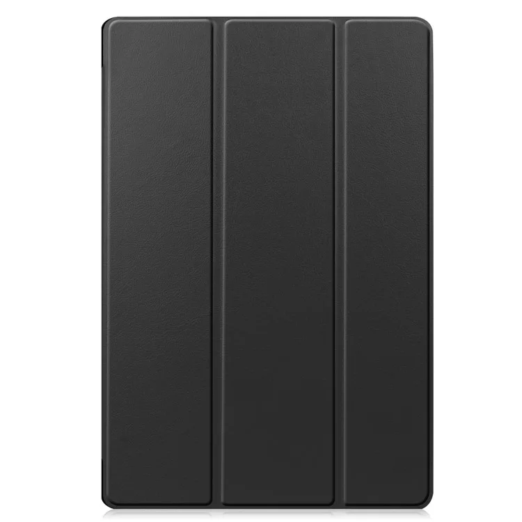 For Samsung Galaxy Tab S8+ PU Leather Trifold Stand Cover with Pencil Holder and Auto Sleep/Wake, Pencil Charging Supported - Black-Cellmalls