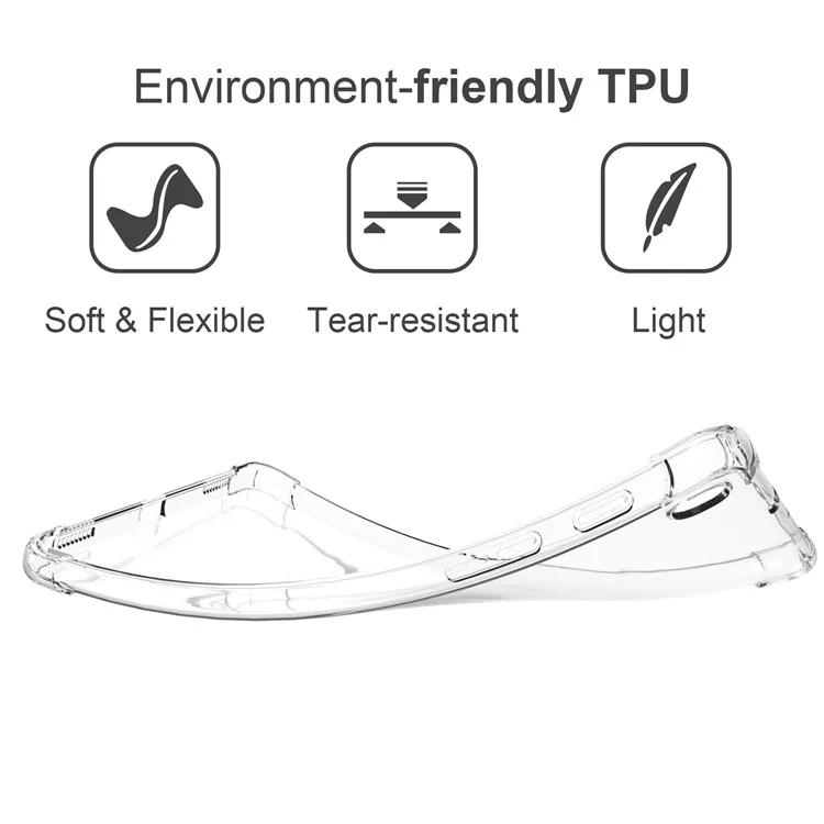 For Samsung Galaxy Tab A7 Lite 8.7-inch TPU Tablet Case Reinforced Corners Anti-drop Transparent Cover-Cellmalls