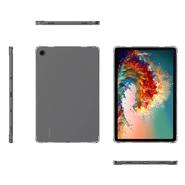 For Samsung Galaxy Tab A9 Transparent Cover Reinforced Corners Anti-drop Shell TPU Tablet Case-Cellmalls