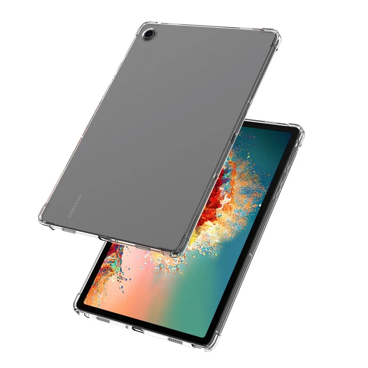 For Samsung Galaxy Tab A9 Transparent Cover Reinforced Corners Anti-drop Shell TPU Tablet Case-Cellmalls