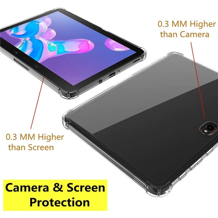 For Samsung Galaxy Tab Active5 Pro / Active4 Pro / Active Pro Clear Tablet Case Reinforced Corners TPU Cover-Cellmalls