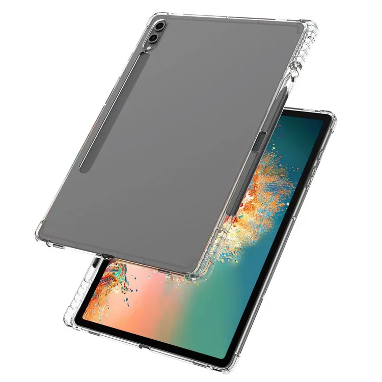 For Samsung Galaxy Tab S10 Ultra Case Reinforced Four Corner Anti-Drop Clear TPU Tablet Cover with Pen Slot-Cellmalls