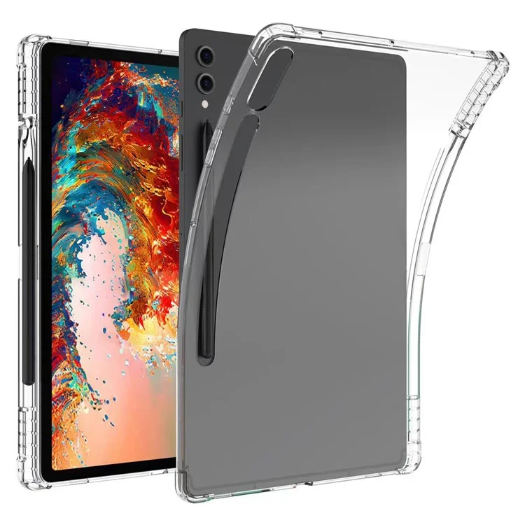 For Samsung Galaxy Tab S10 Ultra Case Reinforced Four Corner Anti-Drop Clear TPU Tablet Cover with Pen Slot-Cellmalls
