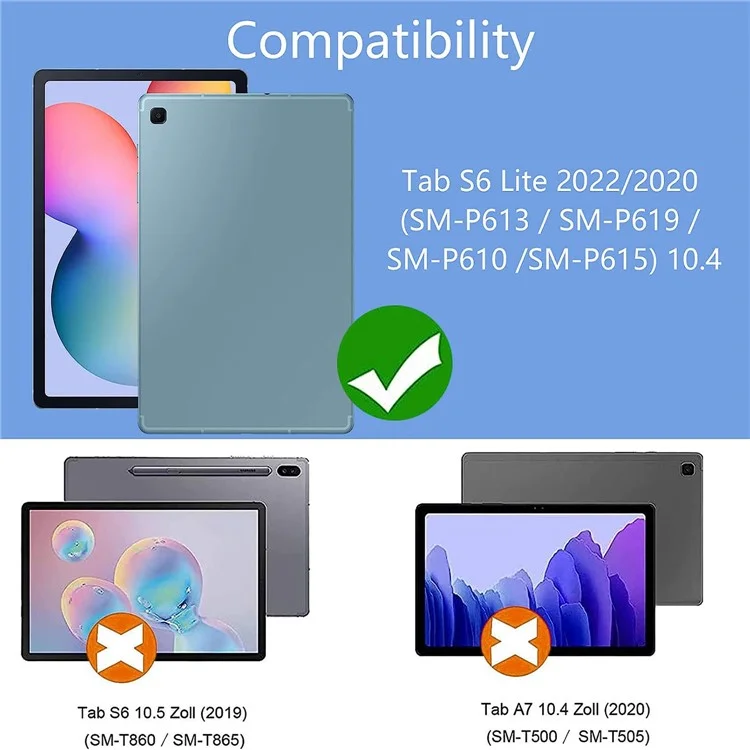 For Samsung Galaxy Tab S6 Lite (2024) / S6 Lite (2022) / S6 Lite (2020) Tablet Case Flexible TPU Shell-Cellmalls