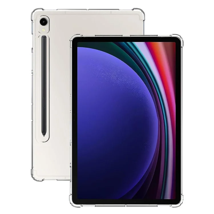 For Samsung Galaxy Tab S9 Reinforced Corners Tablet Case Drop-Proof Transparent TPU Cover-Cellmalls