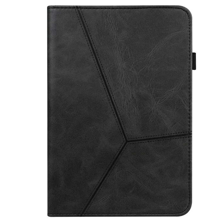 For Samsung Galaxy Tab A9 Cover PU Leather Stand Shell Card Holder Tablet Case - Black-Cellmalls