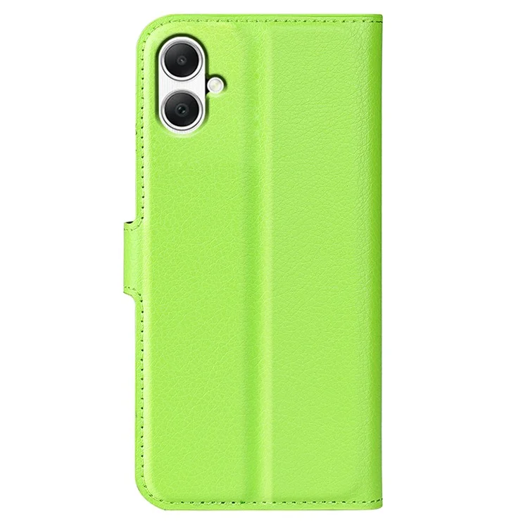 For Samsung Galaxy A05 4G Case Litchi Texture Folding Stand Leather Phone Shell - Green-Cellmalls