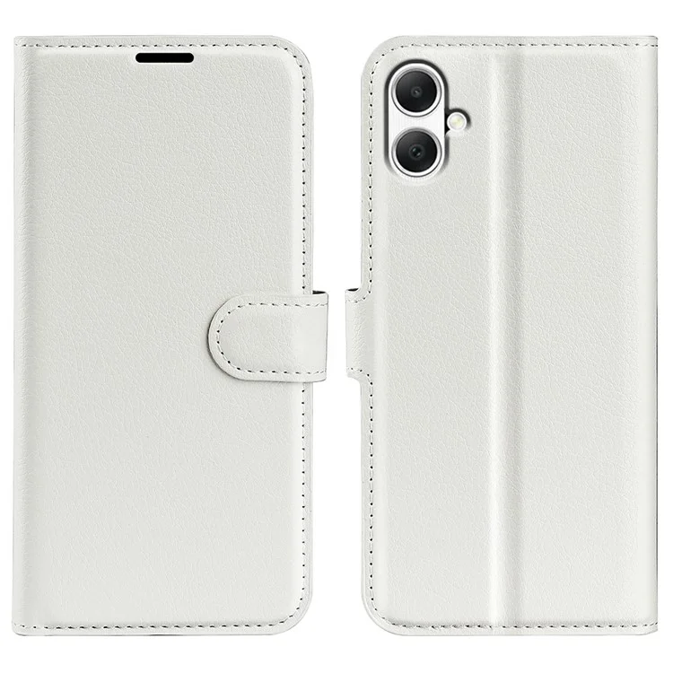 For Samsung Galaxy A05 4G Case Litchi Texture Folding Stand Leather Phone Shell - Green-Cellmalls