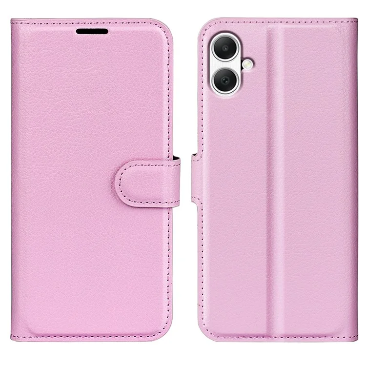 For Samsung Galaxy A05 4G Case Litchi Texture Folding Stand Leather Phone Shell - Green-Cellmalls