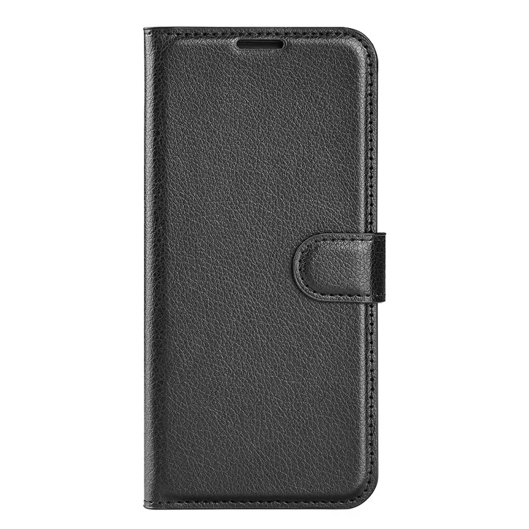 For Samsung Galaxy A23 4G / 5G (Global Version) PU Leather + TPU Leather Case Litchi Texture Full Protection Stand Wallet Phone Cover - Black-Cellmalls
