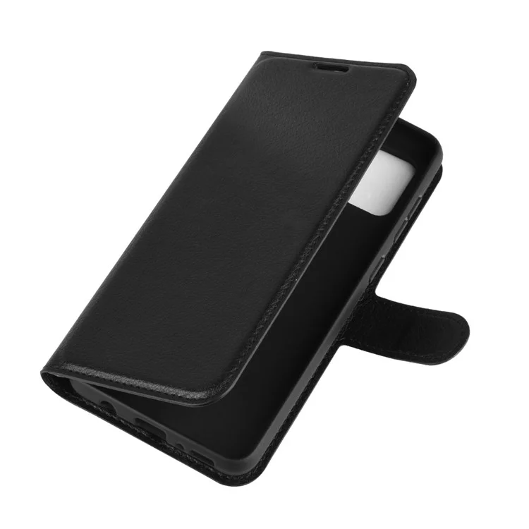 Litchi Surface Wallet Leather Case for Samsung Galaxy A31 - Black-Cellmalls