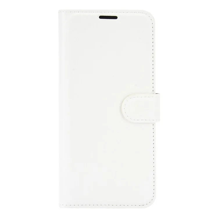 Folio Flip Anti-Scratch Litchi Skin Leather Mobile Phone Wallet Stand Cover Case for Samsung Galaxy A32 4G (EU Version) - White-Cellmalls
