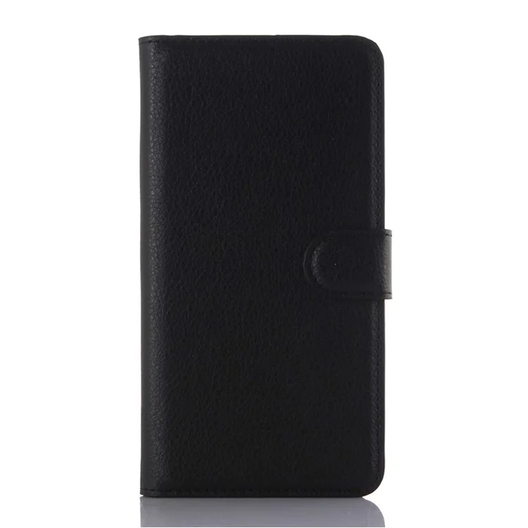 Litchi Leather Case Wallet for Samsung Galaxy A5 SM-A510F (2016) - Black-Cellmalls