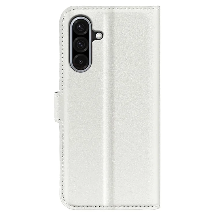 For Samsung Galaxy A36 5G / A56 5G Case Litchi Texture Shockproof Leather Wallet Phone Cover - White-Cellmalls