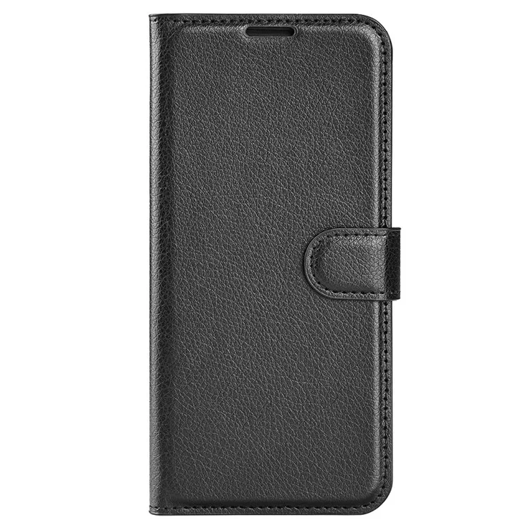 For Samsung Galaxy M33 5G (Global Version) Litchi Texture Leather Case Shockproof Stand Wallet Phone Protective Cover - Black-Cellmalls