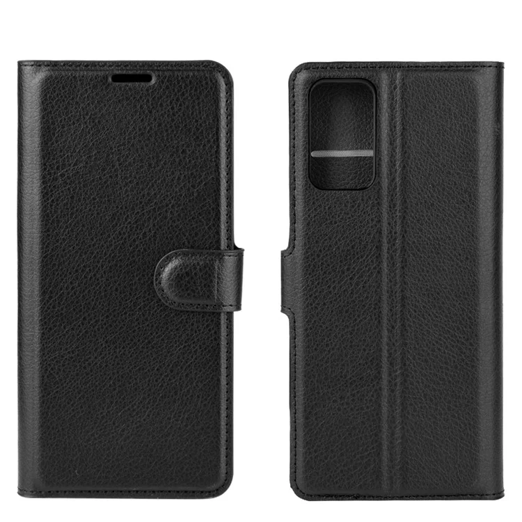 Litchi Skin with Wallet Leather Cover for Samsung Galaxy Note 20 / Note 20 5G - Black-Cellmalls