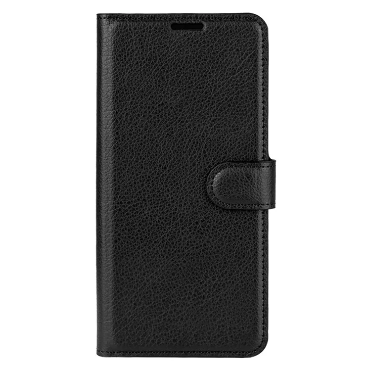 Litchi Grain Wallet Stand Leather Protective Phone Shell for Samsung Galaxy S21 5G / S21 4G with Multi-Color Design - Black-Cellmalls