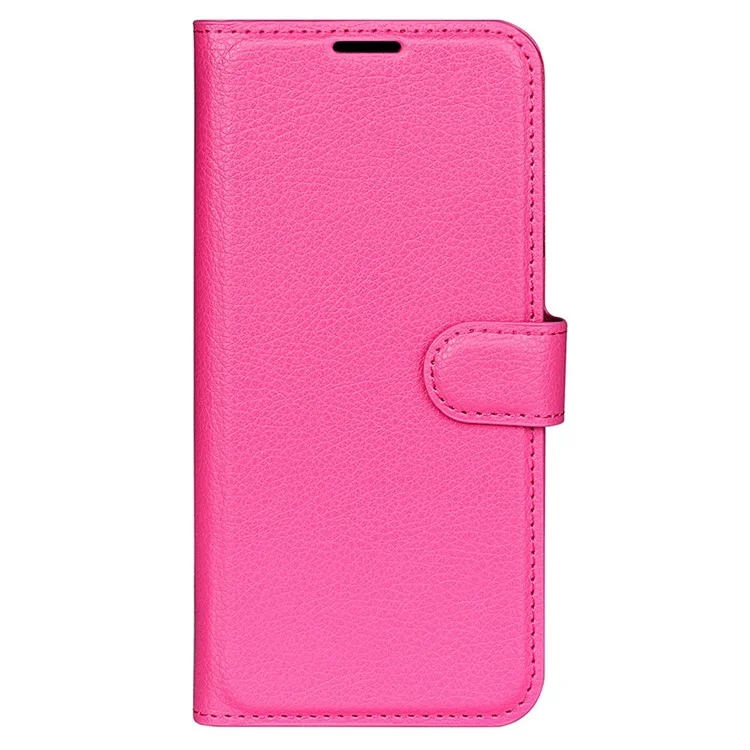 For Samsung Galaxy S23 Anti-scratch Litchi Texture PU Leather Full Protection Case Flip Stand Wallet Phone Cover - Rose-Cellmalls