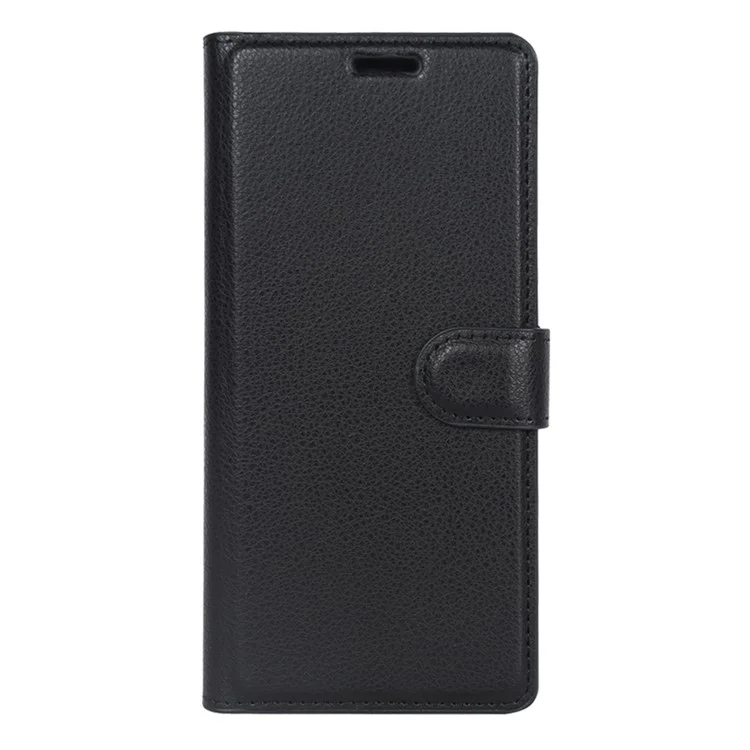 For Samsung Galaxy S24 Ultra Case Litchi Texture Wallet Phone Cover with Stand - Black-Cellmalls