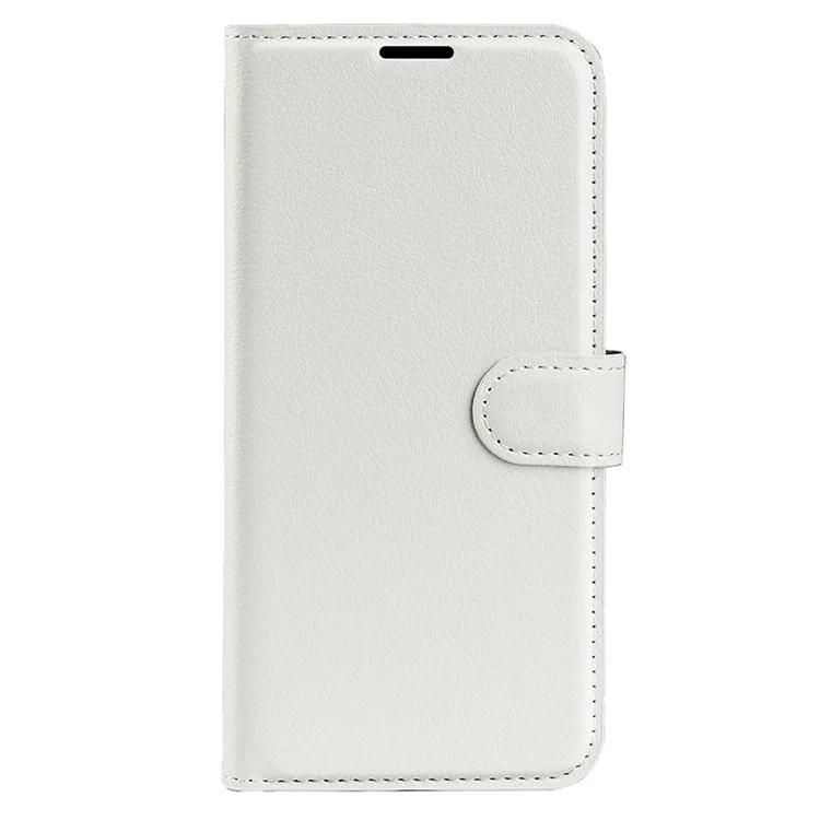 For Samsung Galaxy S25 Ultra Case Litchi Texture Shockproof Leather Wallet Phone Cover - White-Cellmalls