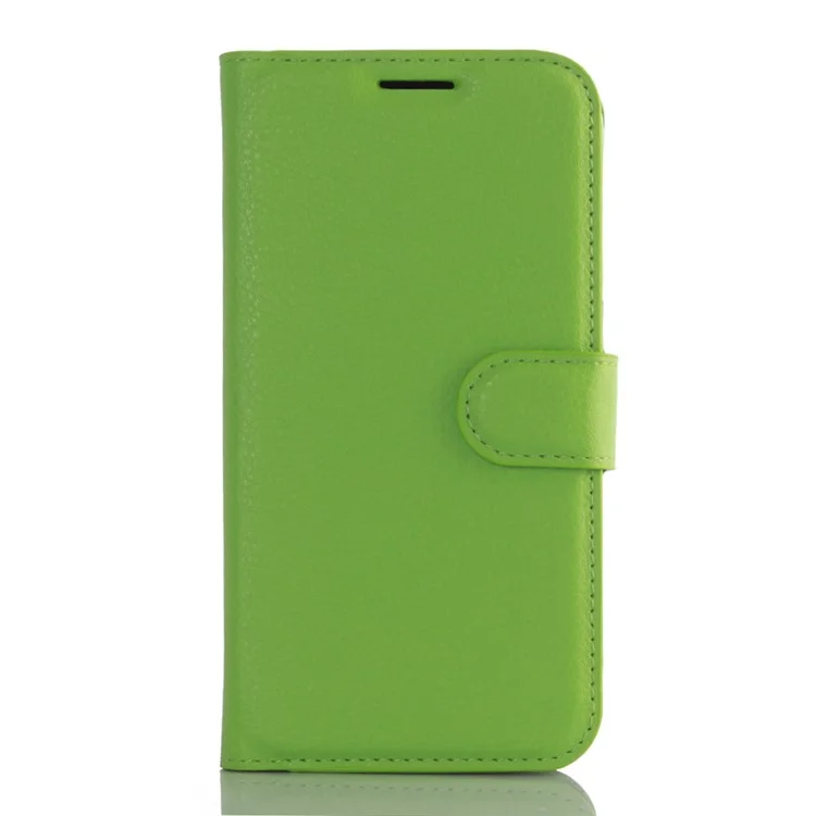 Litchi Skin Wallet Stand Leather Phone Cover for Samsung Galaxy S7 Edge Mobile Phone Accessories - Black-Cellmalls