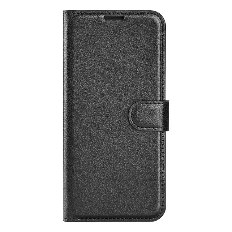 For Samsung Galaxy S8 Litchi Skin Leather Stand Case with Folio Flip Wallet Stand Design - Black-Cellmalls