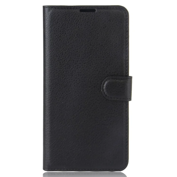 Litchi Skin Wallet Leather Stand Case for Samsung Galaxy Xcover 4s / Xcover 4 G390F - Black-Cellmalls