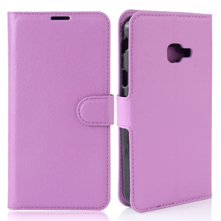 Litchi Skin Wallet Leather Stand Case for Samsung Galaxy Xcover 4s / Xcover 4 G390F - Black-Cellmalls