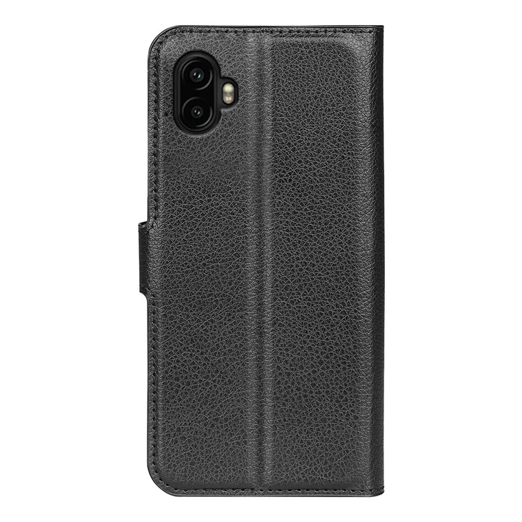 For Samsung Galaxy XCover7 Pro Case Litchi Texture Shockproof Leather Wallet Phone Cover - Black-Cellmalls