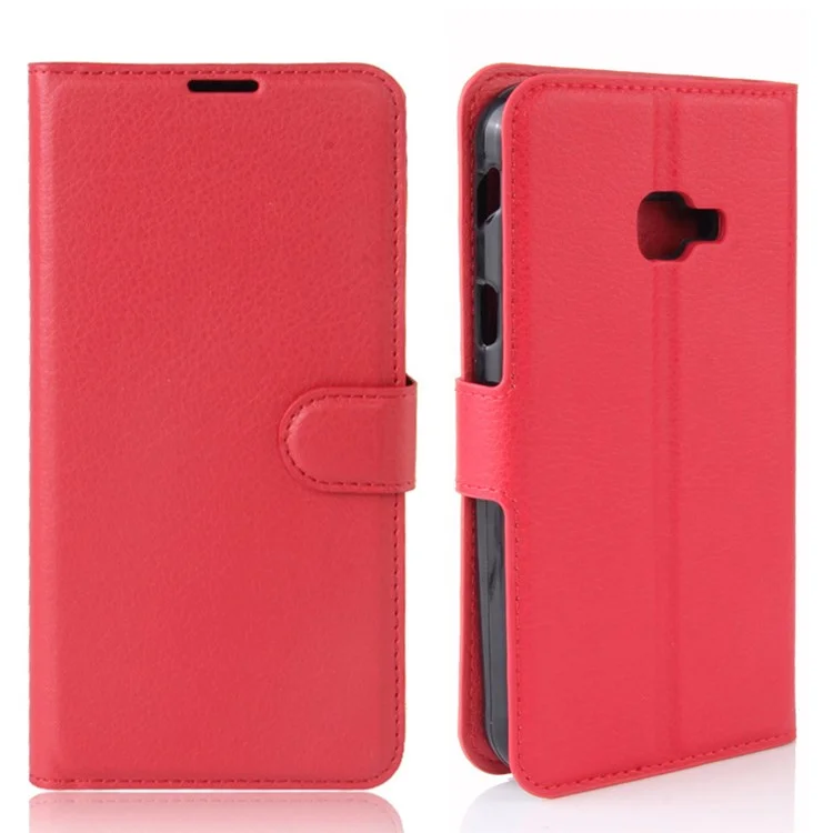 Litchi Skin Wallet Leather Stand Case for Samsung Galaxy Xcover 4s / Xcover 4 G390F - Black-Cellmalls