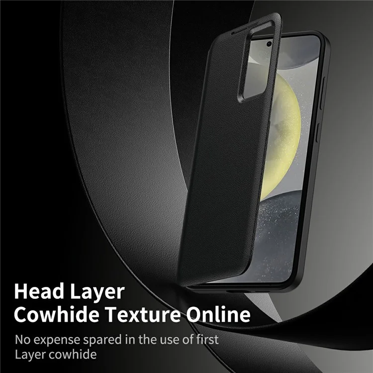 For Samsung Galaxy S25 Edge Case with Card Holder Smart View Window Leather Phone Cover - Black-Cellmalls