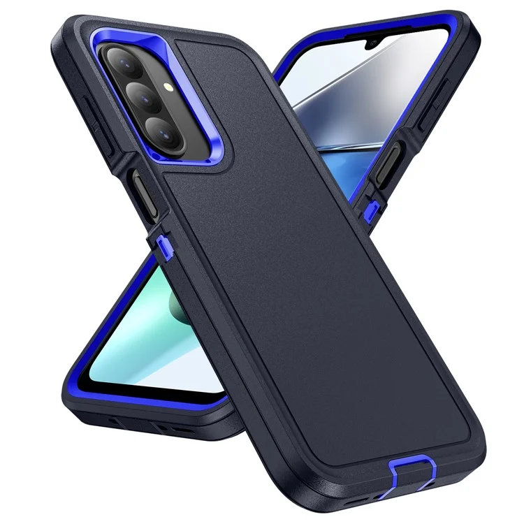 For Samsung Galaxy A26 5G Case PC + Silicone + EVA 3 in 1 Shockproof Phone Cover - Black + Black-Cellmalls