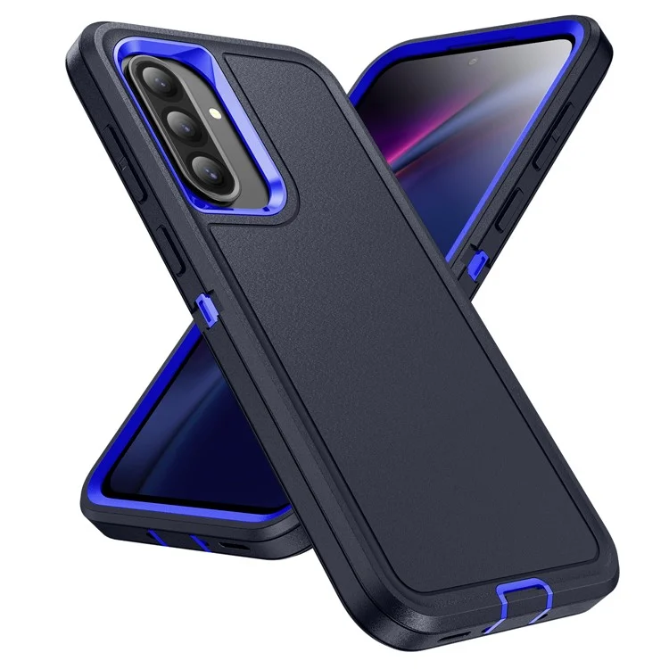 For Samsung Galaxy A36 5G Case PC + Silicone + EVA 3 in 1 Shockproof Phone Cover - Black + Black-Cellmalls