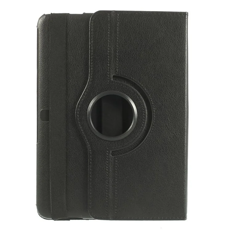 Black Litchi Leather 360 Degree Rotary Stand Case for Samsung Galaxy Tab 4 10.1 T531 T530 T535-Cellmalls